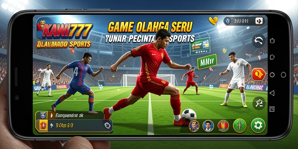 Tampilan utama gameplay KAWI777 dengan aksi olahraga yang seru.