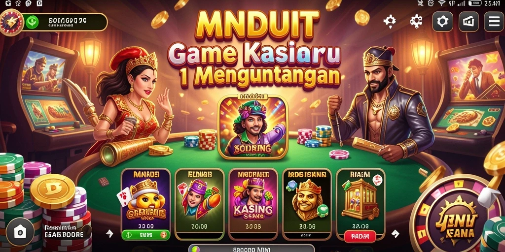 Tampilan screenshot MNDUIT yang menunjukkan keseruan gameplay Kasino.