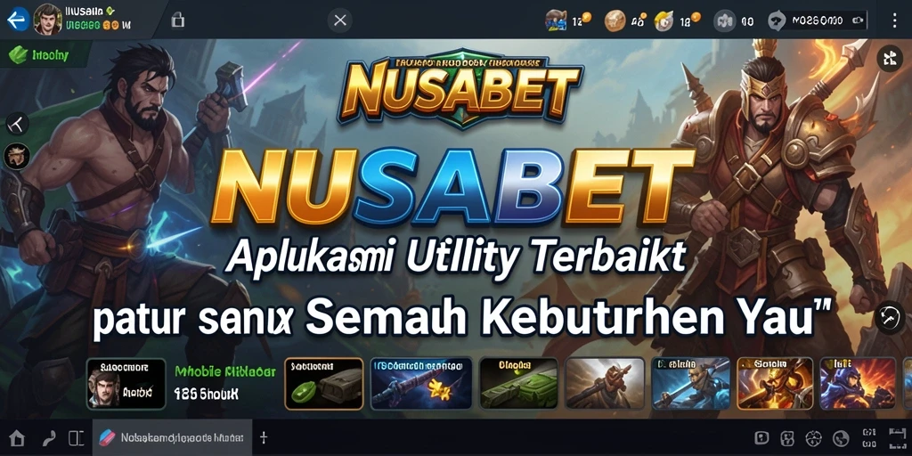 Tampilan antarmuka NUSABET yang intuitif dan fungsional.