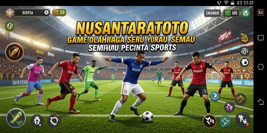 Tangkapan layar NUSANTARATOTO menampilkan aksi seru dalam pertandingan olahraga.