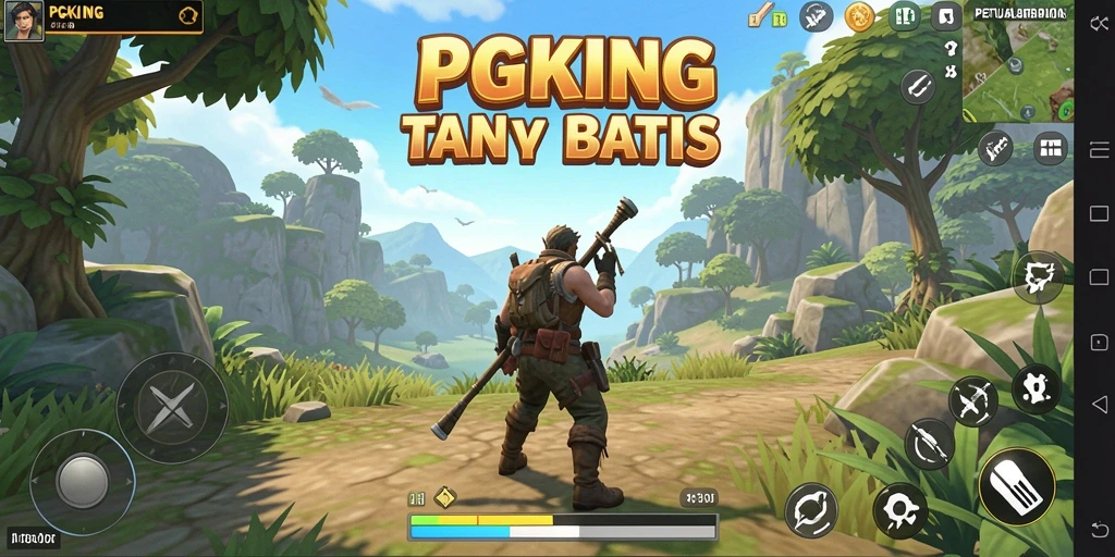 Tampilan gameplay PGKING yang menakjubkan dalam dunia terbuka.