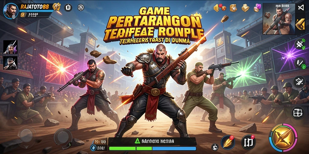Tangkapan layar menunjukkan aksi pertarungan seru di RAJATOTO88.