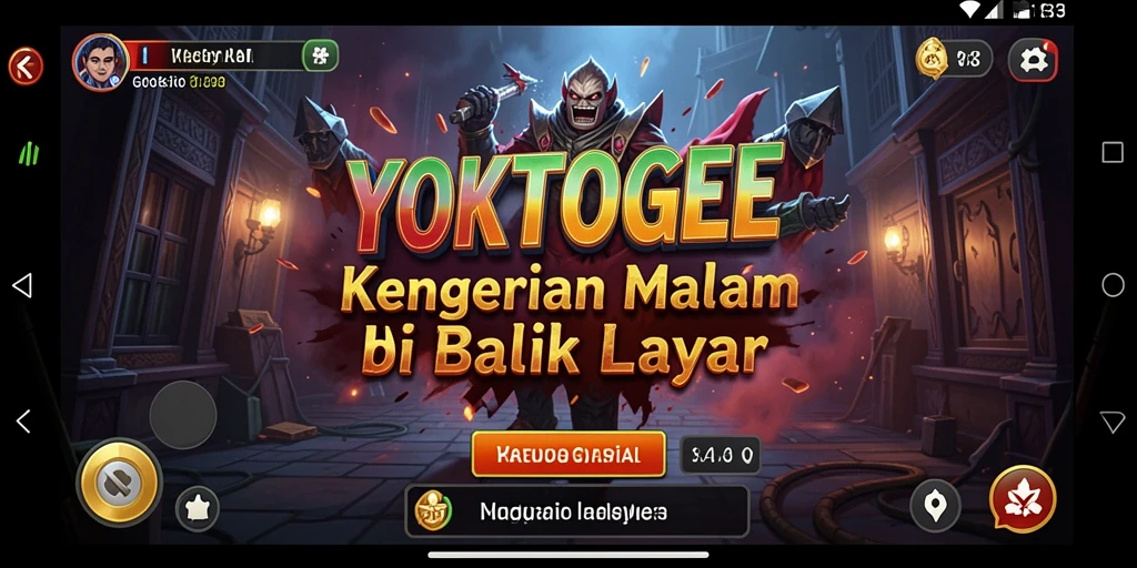 Screenshot gameplay YOKTOGEL yang menciptakan suasana horror.